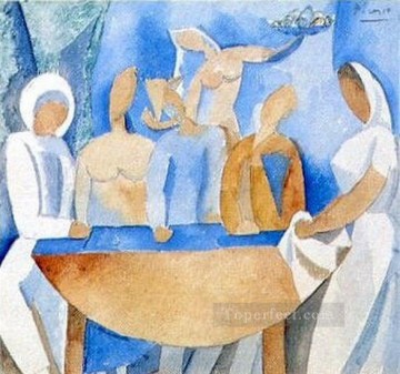 Carnaval en el tude bistro 1908 Pablo Picasso Pinturas al óleo